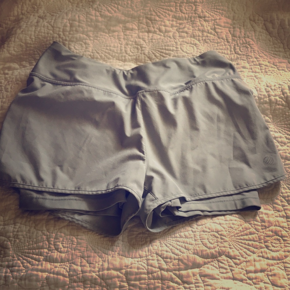 Baby blue athletic shorts